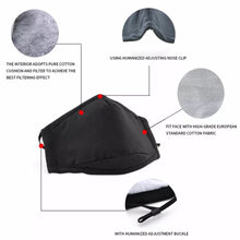 Load image into Gallery viewer, Black Face Mask