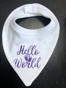 'Welcome to the World' New Baby Announcement 3 piece outfit